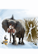 &Eacute;l&eacute;phant humoriste : quand &ccedil;a d&eacute;tonne !